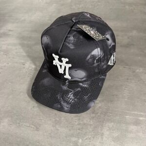 KTHLA Kill The Hype Los Angeles Dodgers Snapback Hat Black Bones Skull Skeleton
